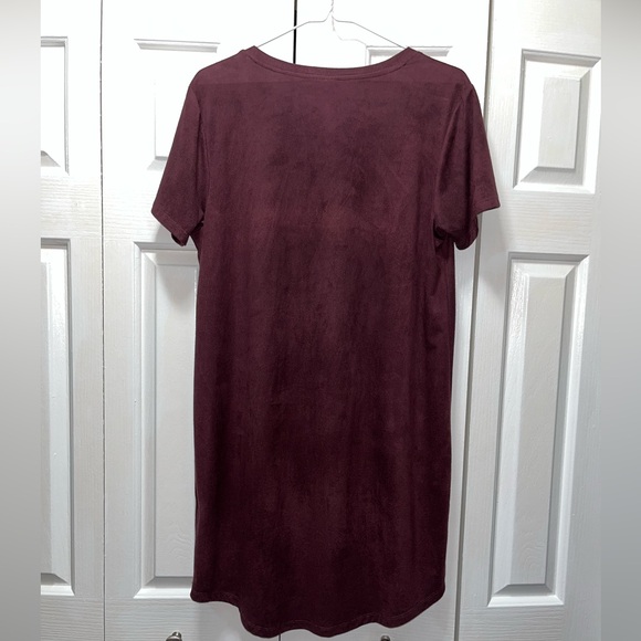 Altar’d State Short Sleeve Purple Velvet Dress - size medium - Picture 2 of 2